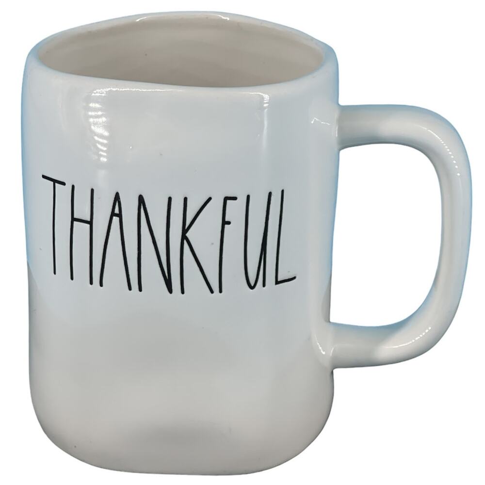 Rae Dunn Thankful White Ceramic Mug -189- Artesian Collection. by Magenta
